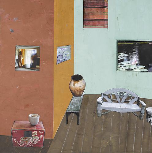 Scene in the Eye of the Lake
48" x 48"
mixed media on canvas
2011