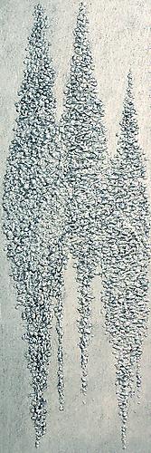 Silver Tails
36" x 12"
mixed media on canvas
2011