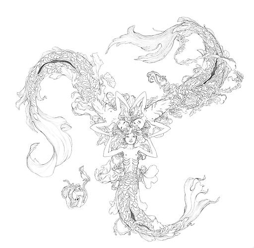 JAMES JEAN
Sirens, 2011
Graphite on paper
30 x 30 inches