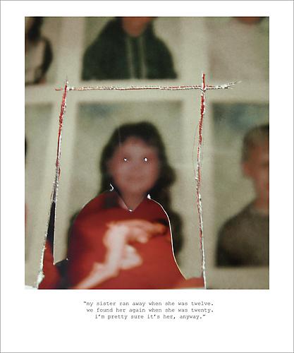 Gerald Slota & Neil LaBute
Sister, 2009
Archival pigment print; Edition of 7
21.5 x 18 inches
