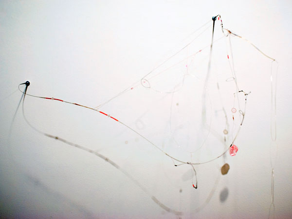 Julianne Swartz, Pink, 2009
Stainless steel wire and mixed media, 34 x 36 x 20 inches