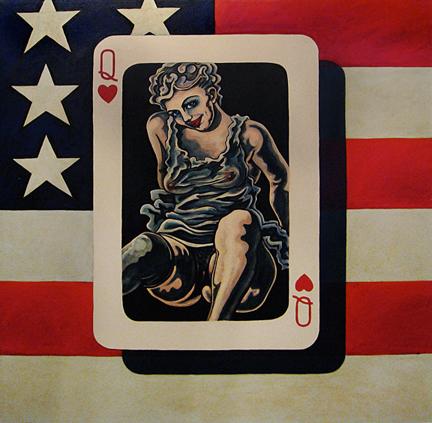 Ben Talbert
The Queen of Hearts, 1964
Oil on canvas
67 x 65.5 inches