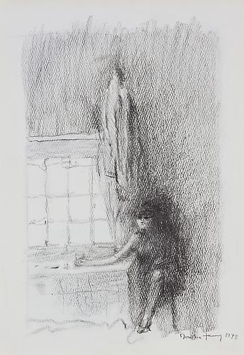 Solitary, 1973 
Pencil on paper, 15 1/2 x 14 in.
 Price upon request 