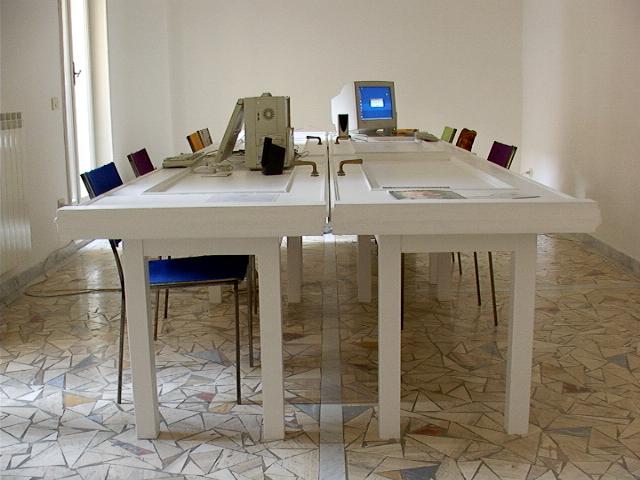 Massimo Bartolini
A New Table 2004 
80 x 180 x 420 cm 
Doors, wood