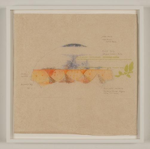 Yuken Teruya, Dessert Project (Starbucks), 2009
Graphite and colored pencil on napkin, 12.75 x 12.75 inches