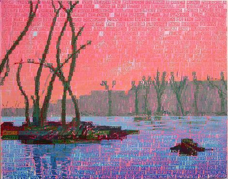  The River , 2012
Acrylic on canvas
42 x 54 inches