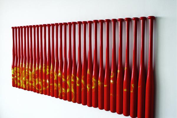  Turbulence II , 2008, wood and polyurethane, 86.6 x 31.5 inches