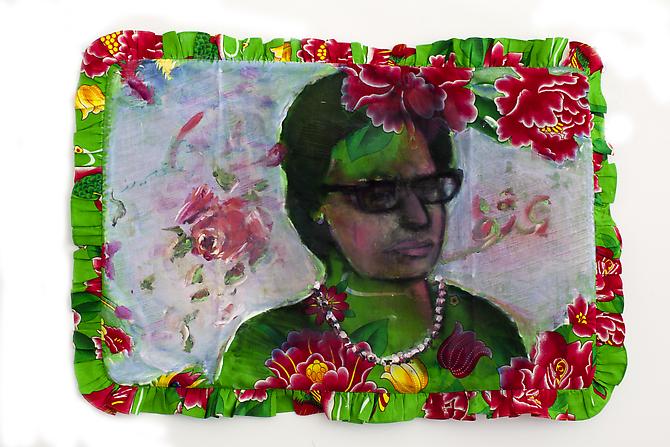 Umme Kulsum 2011
Mix media on canvas
32 x 23in