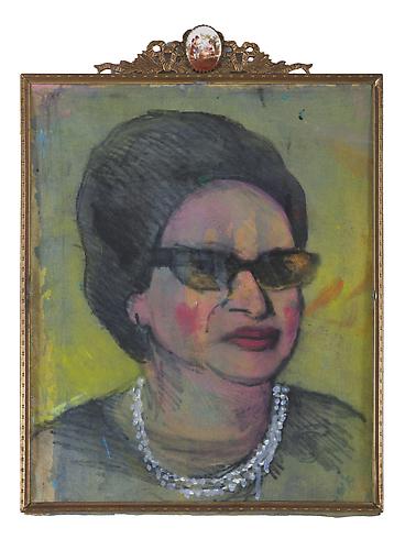 Umme kKlsum
Mixed media on canvas
19 x 15 in / 48.3 x 38.1 cm