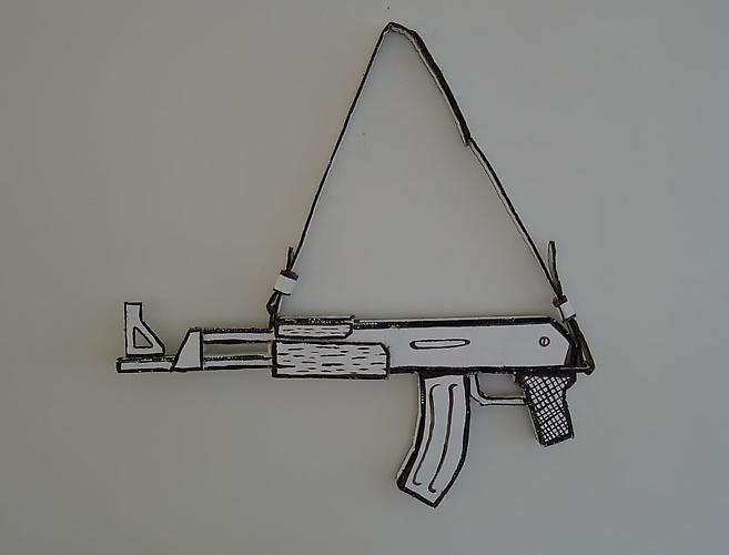 cardboard uzi