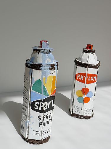 Bill Barminski
Untitled 
Hand painted cardboard; Rattles when shaken
Life size