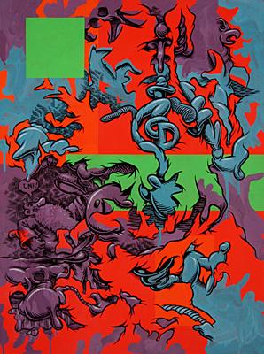 Mark Dean Veca
UNH!, 2007
Acrylic on paneL
24 x 18 inches