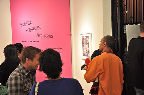 Opening reception with Flea (right), photo courtesty of VWKLA