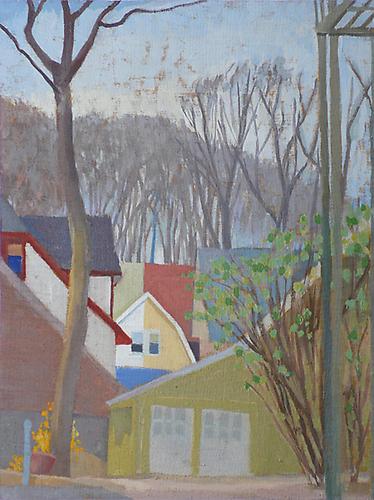 Celia Reisman, 2011
 Hello Ardmore , oil on canvas
12" x 9"