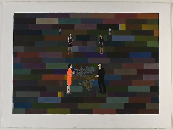 Anda Dubinskis, 2010
 What I Am Telling You , gouache on paper
22" x 30"