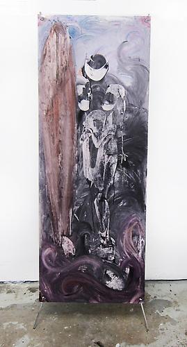 Untitled, 2009
Oil on Mylar
63 x 23.5 inches