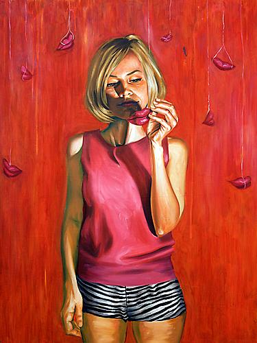 Vanessa Prager
With Teeth, 2008
Oil on linen
40 x 30 inches