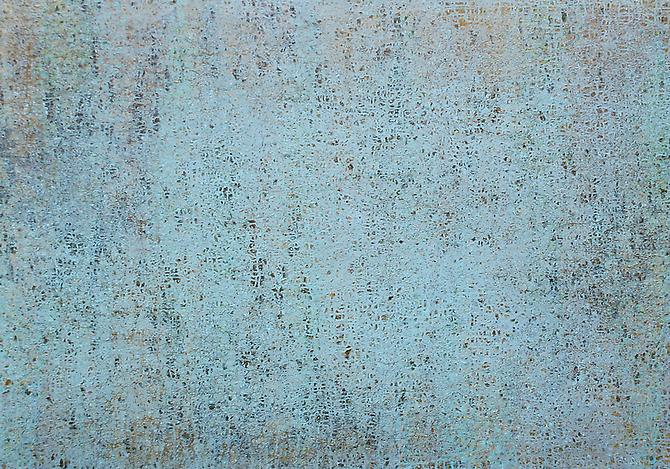 Woven Aqua
42" x 60"
mixed media on canvas
2011