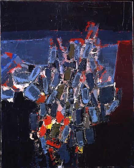 NICOLAS DE STAEL
"Fleurs"
1952
Oil on canvas
31 7/8 x 25 5/8 inches (81 x 65 cm)
