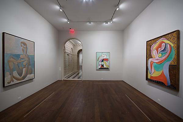 From left to right: "Seated Bather, The Museum of Modern Art, New York. Mrs. Simon Guggenheim Fund. Digital Image© The Museum of Modern Art / Licensed by SCALA / Art Resource, NY; "The Yellow Belt: Marie-Therese," Private Collection, Europe; "Repose," The Steven and Alexandra Cohen Collection Image