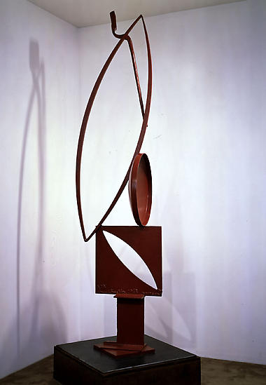 David Smith, "Voltri Bolton XIX," 1963
Painted steel, 94 1/4 inches high