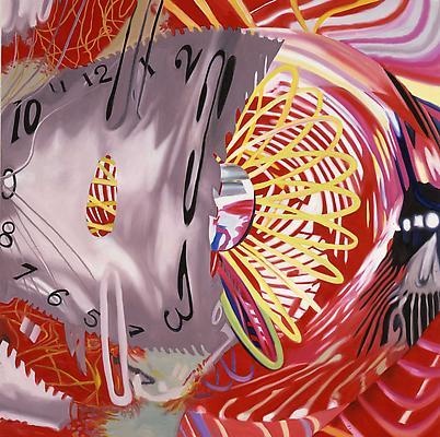 James Rosenquist, "Time Zone," 2007
Oil on canvas, 66 x 66 inches Image