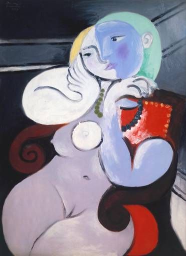 Pablo Picasso, "Nude Woman in a Red Armchair," July 27, 1932
Oil on canvas, 51 1/8 x 38 1/8 inches
Tate: Purchased 1953, Image © Tate, London
