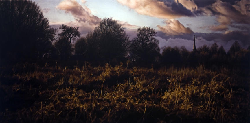 Damian Loeb, "Straw Dogs," 2008
Oil on linen, 36 x 84 inches