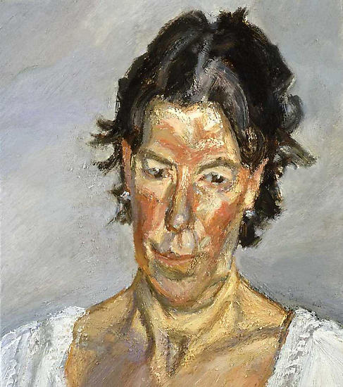 Lucian Freud, "Sally Clarke," 2008
Oil on canvas, 18 x 16 inches