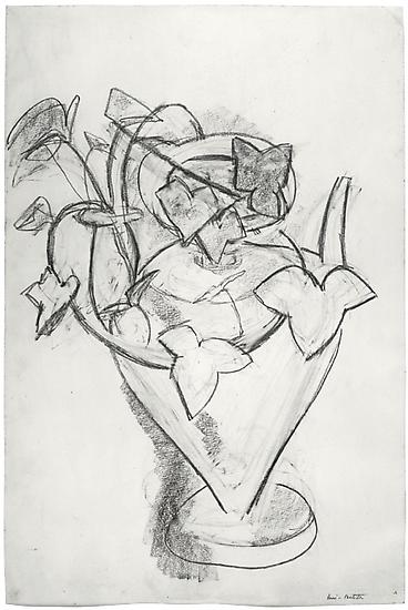 Henri Matisse, "Vase de Lierre," c. 1915
Charcoal on paper, 22 x 14 3/4 inches