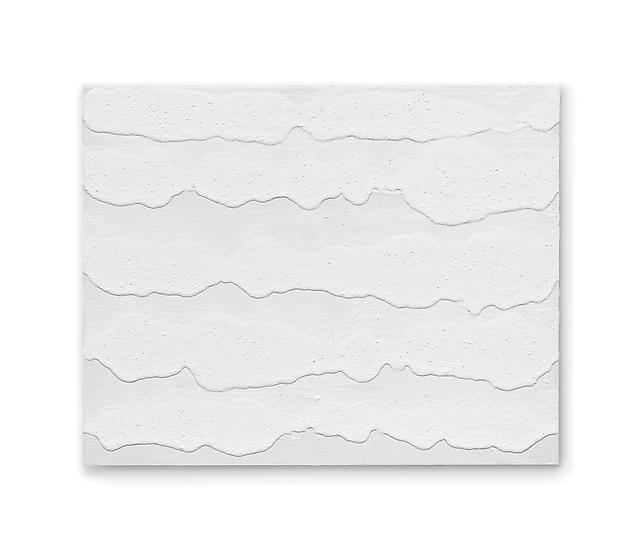 Miquel Barceló, "5 petites Vagues", 2012
White titanium pigment and polyvinyl acetate on linen
25 5/8 x 31 7/8 inches (65 x 81 cm)
Art © 2012 Miquel Barceló / Artists Rights Society (ARS), New York / ADAGP, Paris