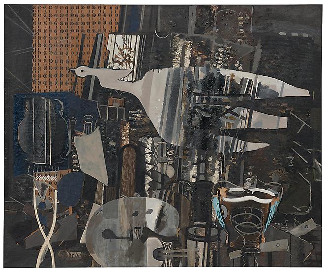 Studio V
1949–50
Oil on canvas
57 ⅞ x 69 ½ inches (147 x 176.5 cm)
The Museum of Modern Art, New York.
Acquired through the Lillie P. Bliss Bequest, 2000
Accession Number: 123.2000
Digital Image © The Museum of Modern Art/Licensed by SCALA / Art Resource, NY
© 2011 Artists Rights Society (ARS), New York / ADAGP, Paris