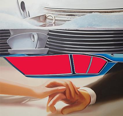 James Rosenquist, "The Facet", 1978, oil on canvas, 90 1/4 x 96 1/4 inches Image