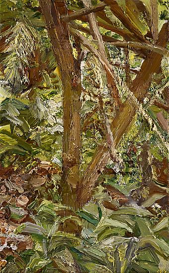 Lucian Freud, "Small Garden"
1997
Oil on canvas, 8 x 5 in. (20.3 x 12.7 cm)
Private Collection
© The Lucian Freud Archive