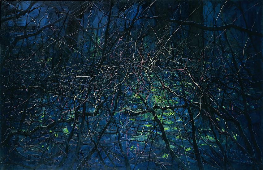 Zeng Fanzhi, "Untitled 08-4-6"
2008
Oil on canvas
84 5/8 x 129 7/8 inches (215 x 330 cm)