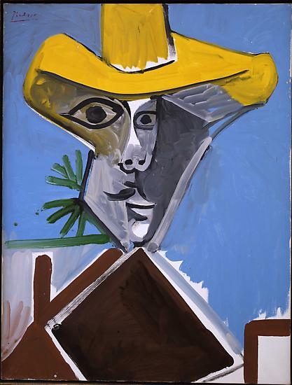 Pablo Picasso, "Buste d'Homme"
1969
Oil on canvas
45 5/8 x 35 inches