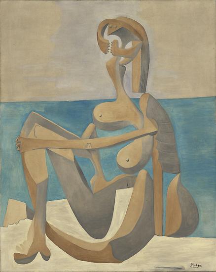 Pablo Picasso, "Seated Bather," early 1930
The Museum of Modern Art, New York.  Mrs. Simon Guggenheim Fund.  Digital Image© The Museum of Modern Art / Licensed by SCALA / Art Resource, NY