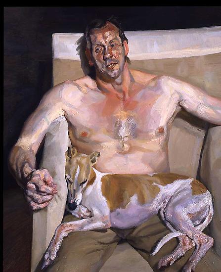 Lucian Freud, "Eli and David," 2005-6
Oil on canvas, 56 x 46 inches