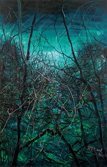 Zeng Fanzhi, "Untitled 08-4-9"
2008
Oil on canvas
110 1/4 x 70 7/8 inches (280 x 180 cm)