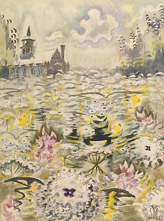 Charles Burchfield (1893-1967)
A Sea of Queen Anne's Lace, 1962-63
Watercolor on paper
40 x 30 inches Image