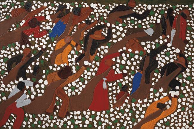 Picking Cotton, 2005
Dye on carved and tooled leather
44 3/4 x 30 inches
RESERVED Image