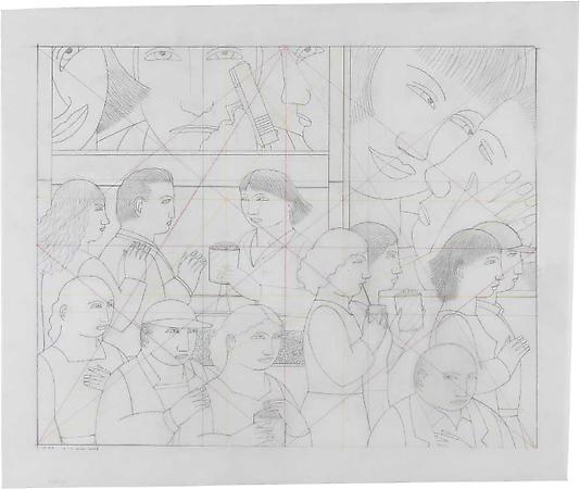 Study for Popcorn, 2008
Pencil on paper with crayon ratio lines on reverse
23 3/4 x 29 3/4 inches
Signed and dated at lower left: AVS / 6-11 Mar 2008
$4,500 Image