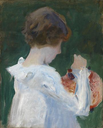 John Singer Sargent (1856-1925)
Sketch for Carnation, Lily, Lily, Rose, 1885
Oil on canvas
19 3/4 x 15 7/8 inches
Anonymous Image