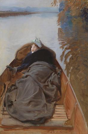 John Singer Sargent (1856-1925)
Autumn on the River, 1889
Oil on canvas
29 x 18 1/2 inches
Private collection Image