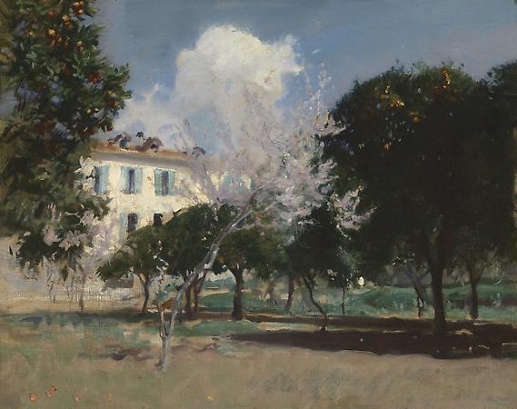 John Singer Sargent (1856-1925)
House and Garden, Nice, c. 1883
Oil on canvas
23 x 29 inches
Private collection Image