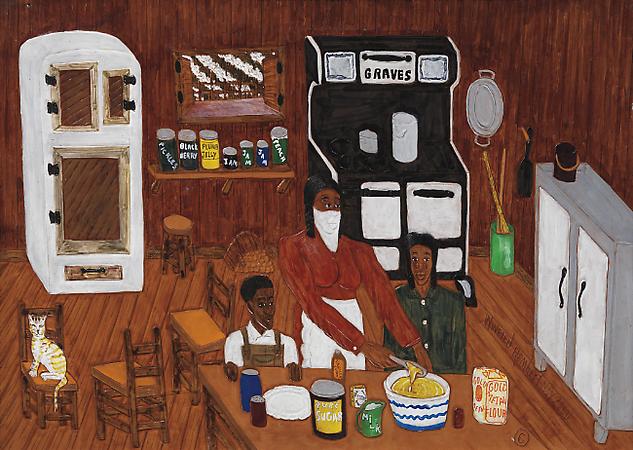 Flour Bread, 2003
Dye on carved and tooled leather
24 5/8 x 34 3/4 inches
$25,000 Image