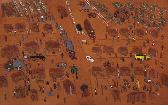 Dunlap's Quarters, 2000
Dye on carved and tooled leather
31 x 49 1/2 inches
$30,000 Image