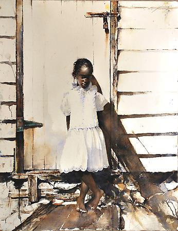 Barefoot Child, 2010
Drybrush watercolor on Fabriano Uno paper
25 1/2 x 19 1/2 inches Image
