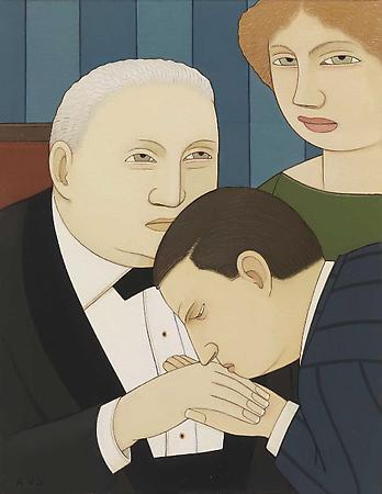Respectful Man, 2008
Oil on linen
9 x 7 inches
Signed with initials at lower left: AVS
SOLD Image