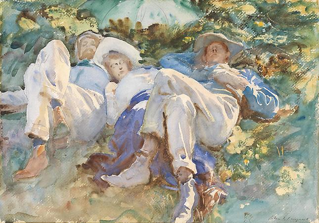John Singer Sargent (1856-1925)
The Siesta, c.1905
Watercolor on paper
14 x 20 inches
SOLD Image